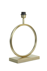 Elegant Light Gold Lamp Base with Textured Design - 30x13x37 cm