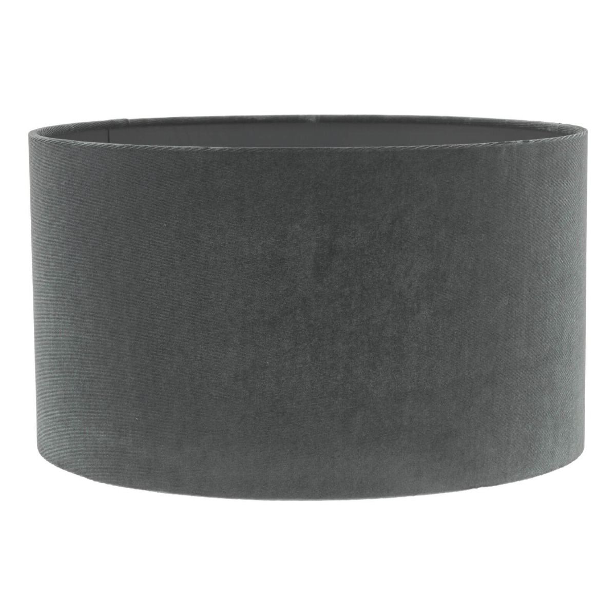Akavia Grey Velvet Drum Shade 35cm 35cm