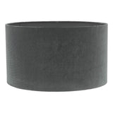 Akavia Grey Velvet Drum Shade 35cm 35cm