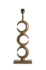 Antique Bronze Lune Lamp Base, 57.5 cm