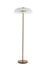 Golden Glow Twin-Glass Floor Lamp, 155 cm