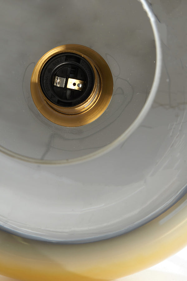 Golden Elegance: Mayson Crystal Glass Table Lamp Ø30x43 cm