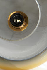 Golden Elegance: Mayson Crystal Glass Table Lamp Ø30x43 cm