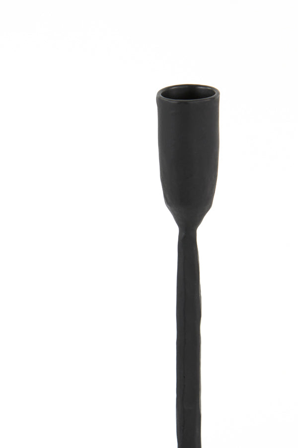 Tall Icarus Matte Black Candle Holder 10.5x60 cm