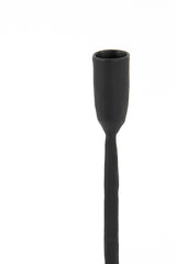 Tall Icarus Matte Black Candle Holder 10.5x60 cm