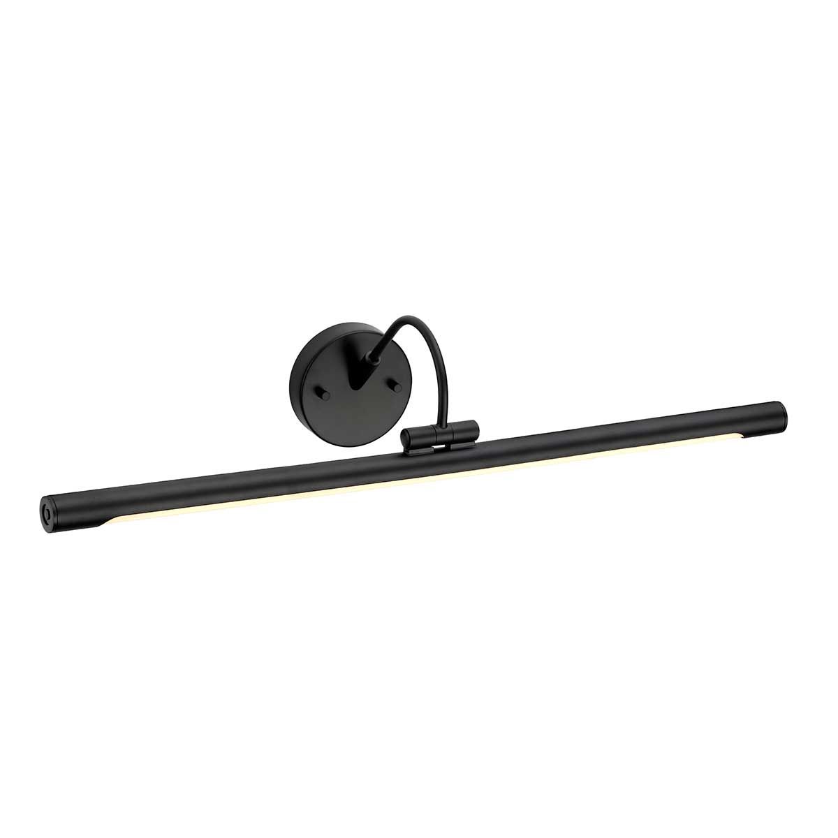 Alton Sleek Black 67cm LED Picture Light with Single Bulb