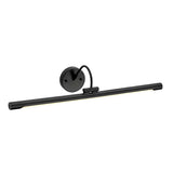 Alton Sleek Black 67cm LED Picture Light with Single Bulb
