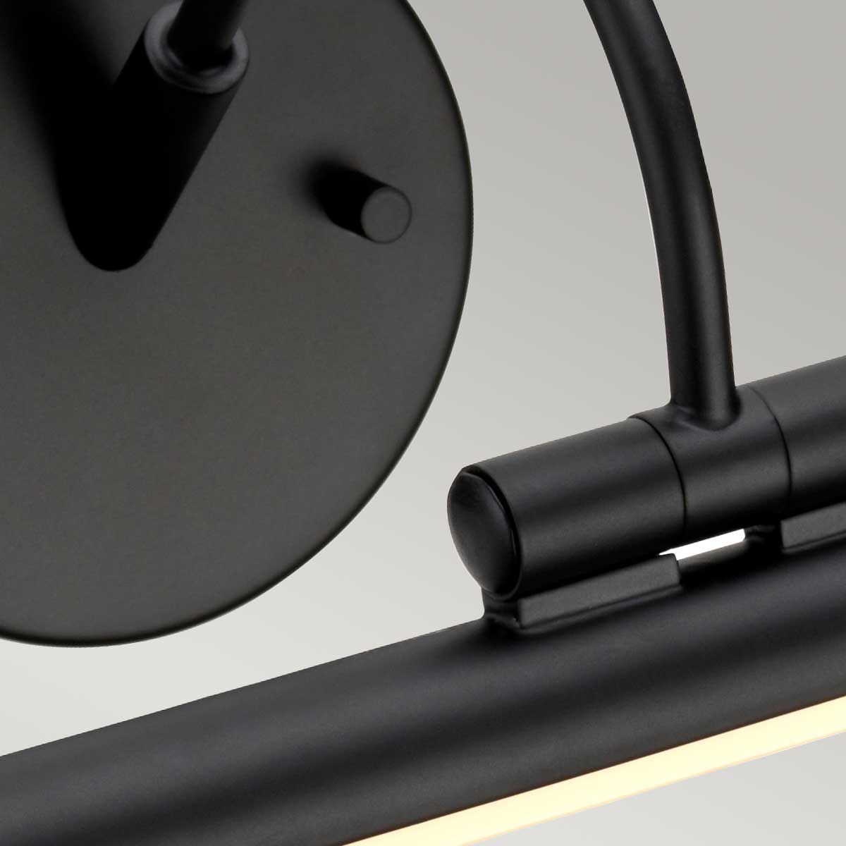 Alton Sleek Black 67cm LED Picture Light with Single Bulb