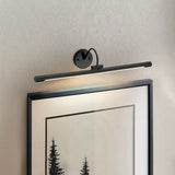 Alton Sleek Black 67cm LED Picture Light with Single Bulb