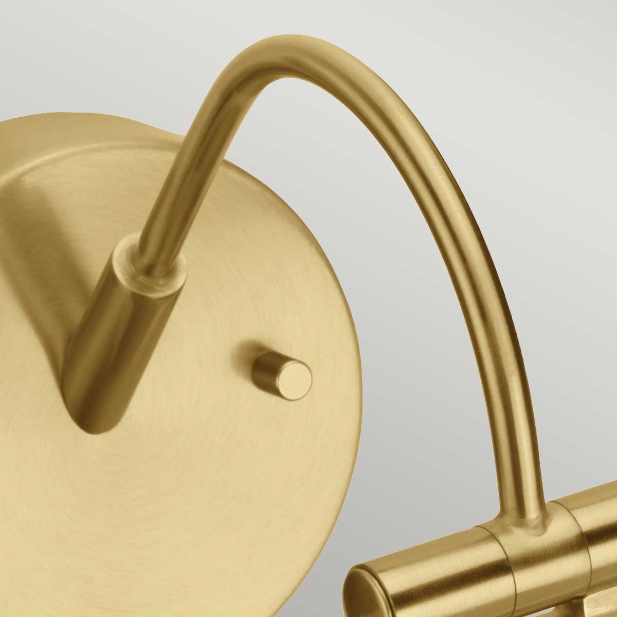 Alton Sleek Brushed Brass LED Picture Light, 38cm