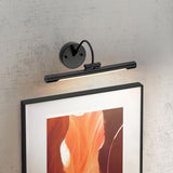 Sleek Black Alton LED Picture Light, 38cm