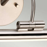 Alton Brushed Nickel LED Adjustable Picture Light, 38cm