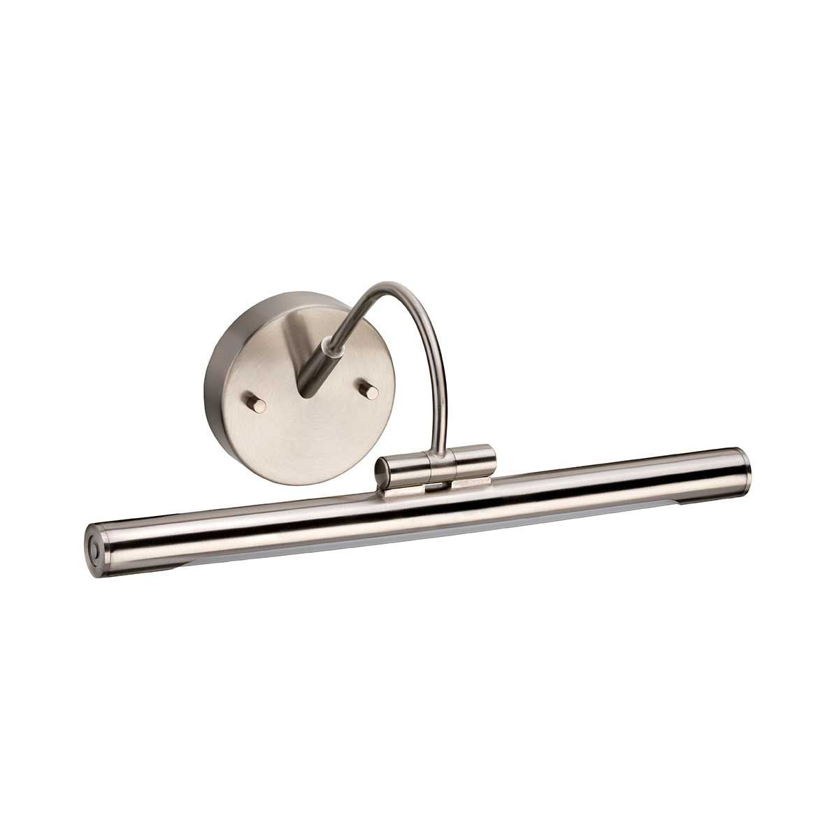 Alton Brushed Nickel LED Adjustable Picture Light, 38cm