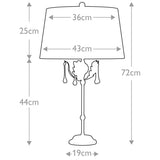 Amarilli 1 Light Table Lamp Bronze with Gold Patina