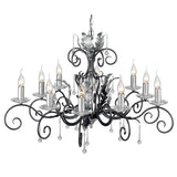 Amarilli Elegance Black Silver Chandelier