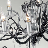 Amarilli Elegance Black Silver Chandelier