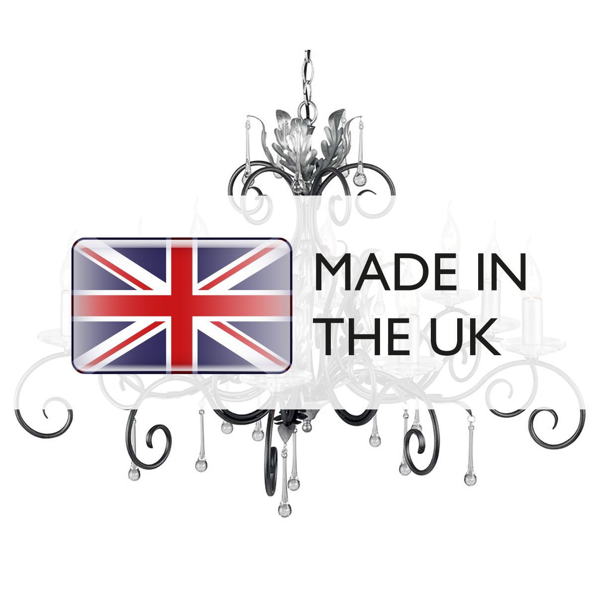 Amarilli Elegance Black Silver Chandelier