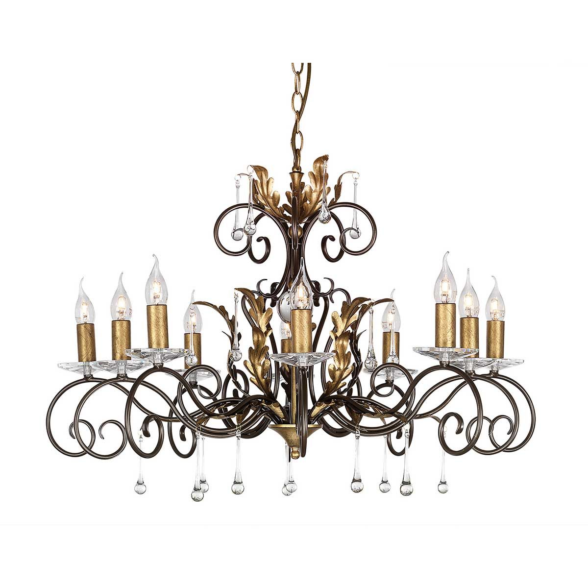 Amarilli Handcrafted Bronze Elegance Chandelier