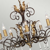 Amarilli Handcrafted Bronze Elegance Chandelier