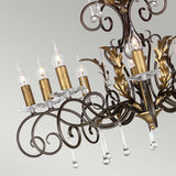 Amarilli Handcrafted Bronze Elegance Chandelier