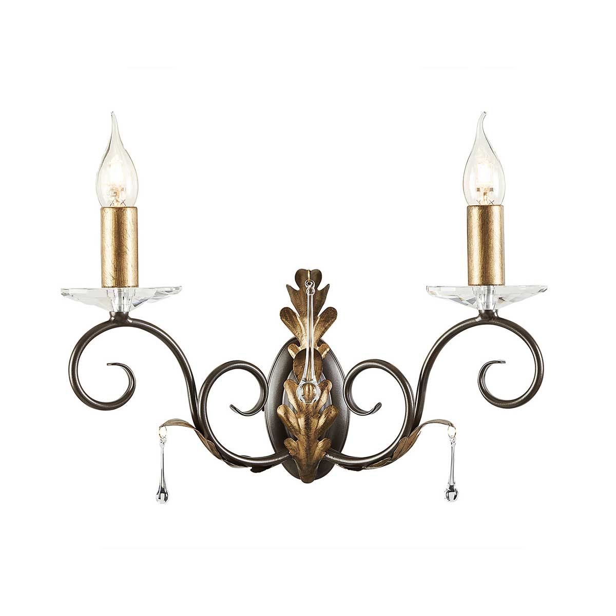 Amarilli Dual Light Wall Sconce in Bronze/Gold Finish
