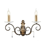 Amarilli Dual Light Wall Sconce in Bronze/Gold Finish