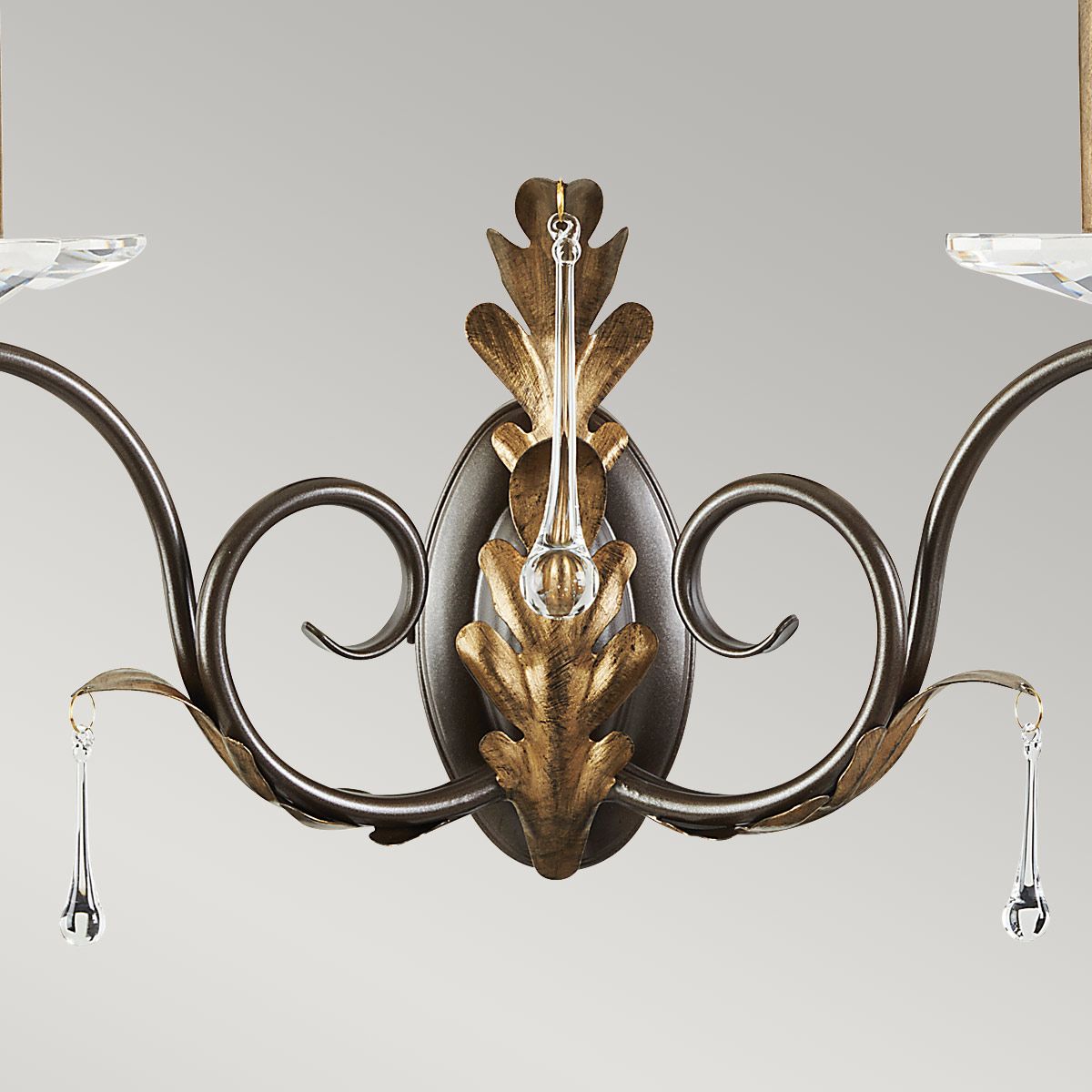 Amarilli Dual Light Wall Sconce in Bronze/Gold Finish