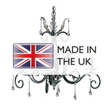 Amarilli Black and Silver Vintage Gothic 3-Light Chandelier