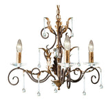 Bronze and Gold Gothic Elegance: Amarilli 3-Light Antique Chandelier