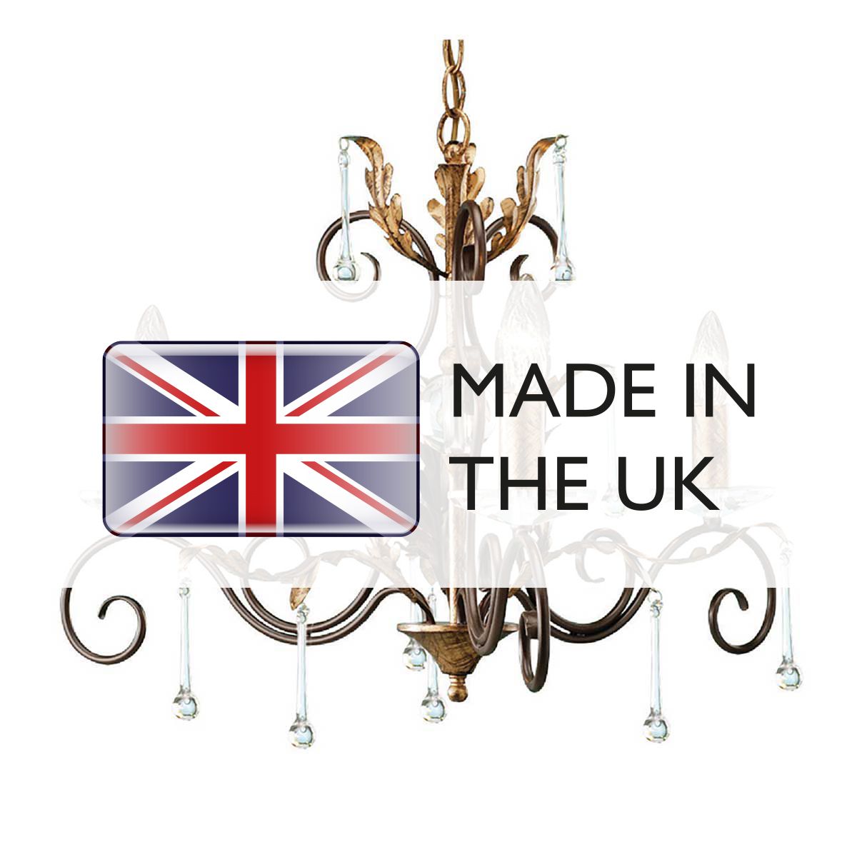Bronze and Gold Gothic Elegance: Amarilli 3-Light Antique Chandelier