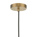 Andre Pendant Aged Brass Opal Glass