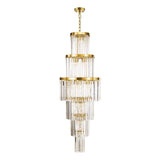 Angel 28 Light Chandelier Crystal and Antique Gold