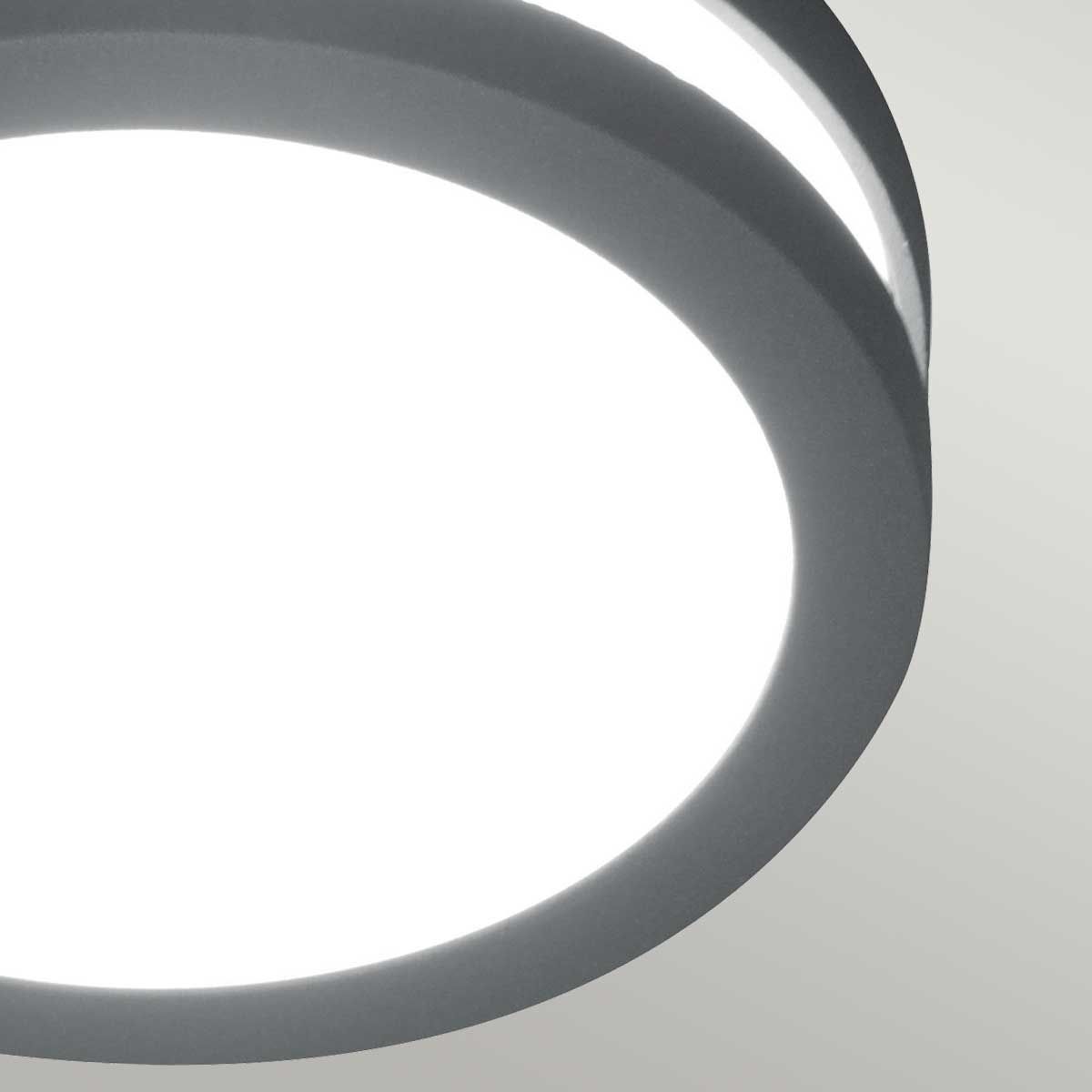 Contemporary Graphite Wall Light Mount 3172S