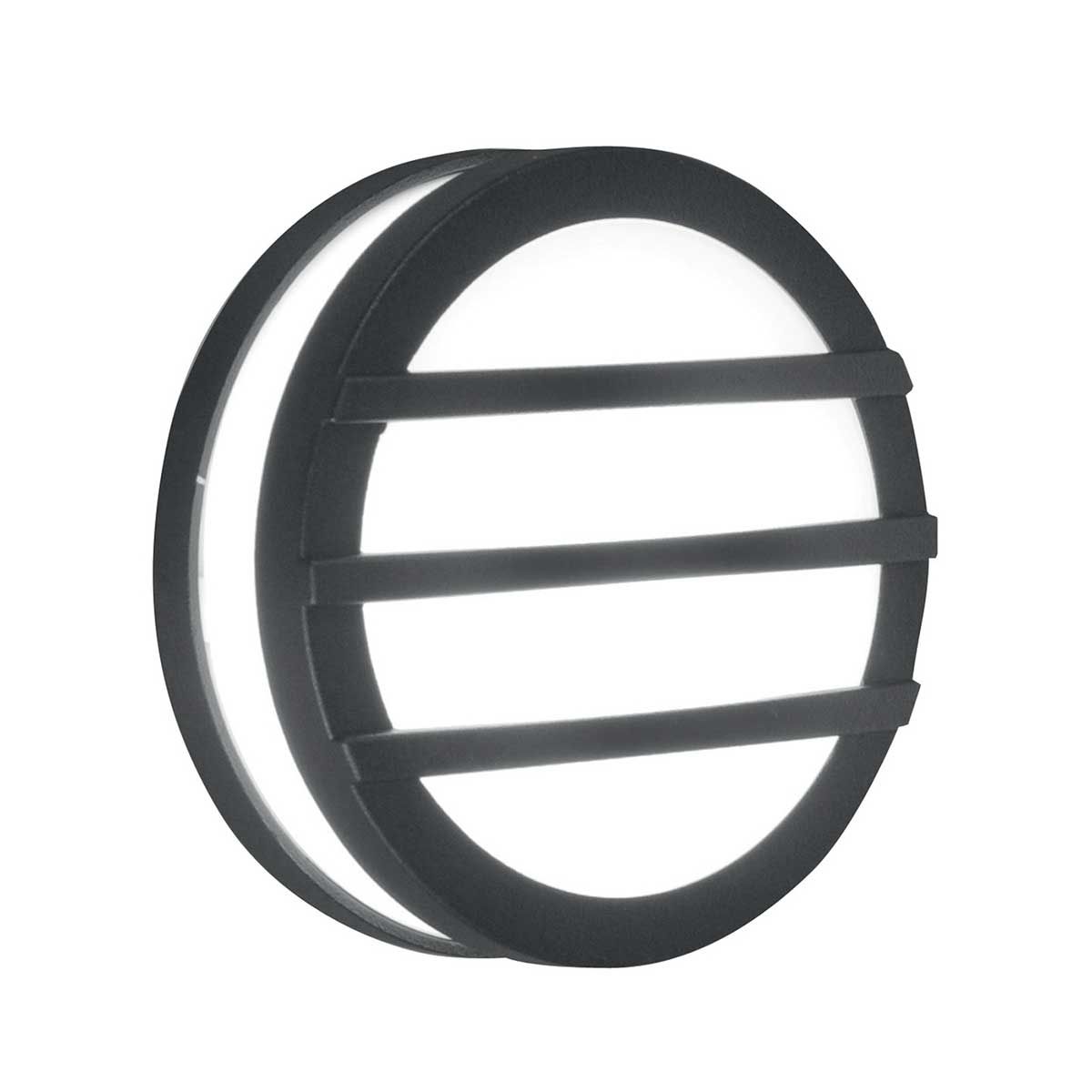 Graphite Elegance: Mtitan 3 Wall Ring Light