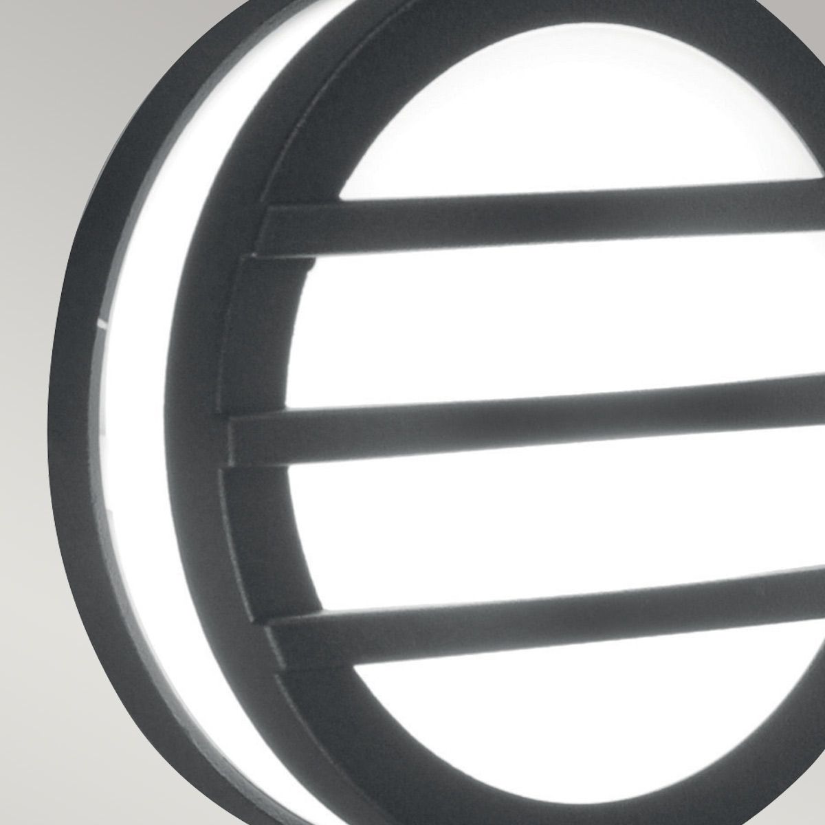 Graphite Elegance: Mtitan 3 Wall Ring Light