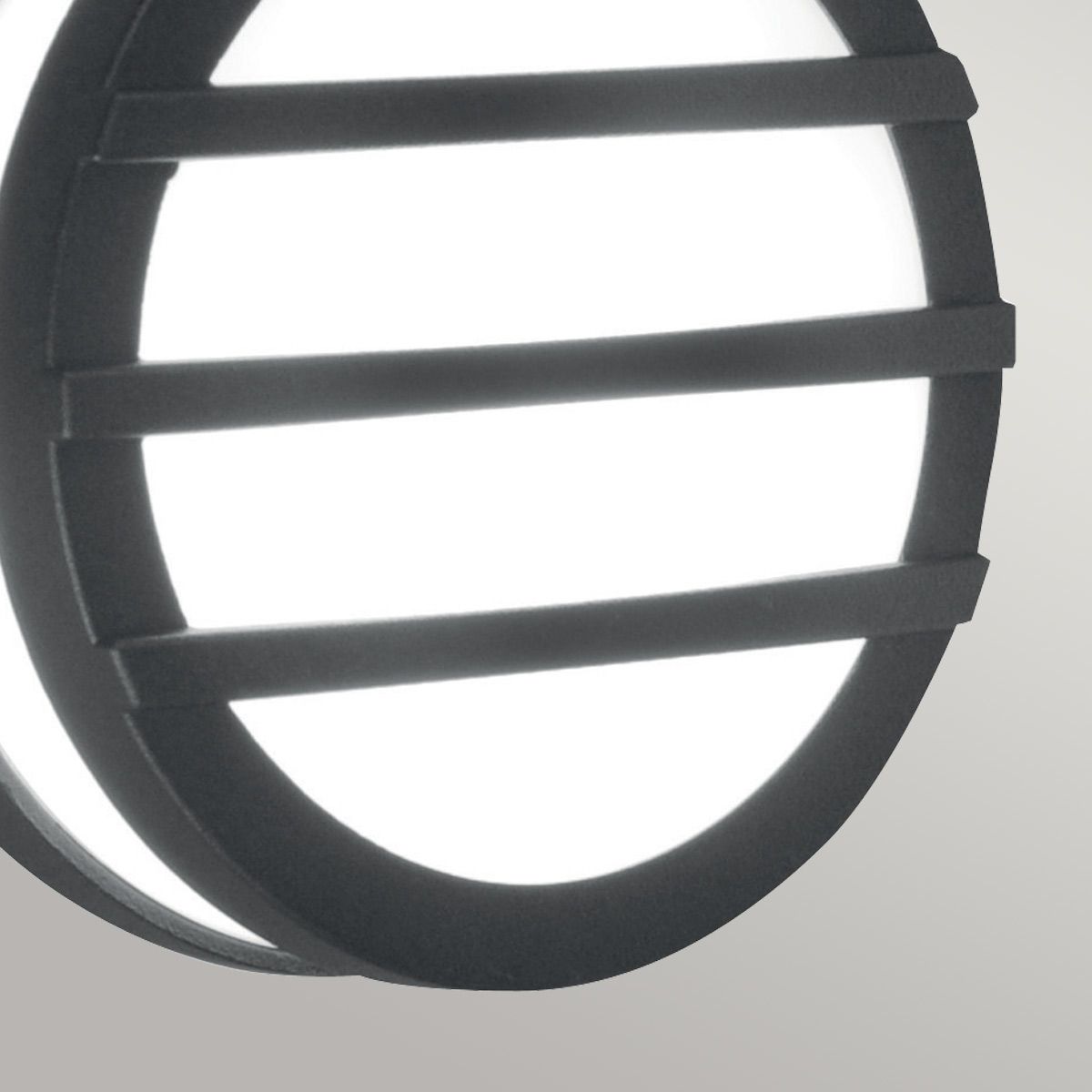 Graphite Elegance: Mtitan 3 Wall Ring Light