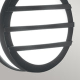 Graphite Elegance: Mtitan 3 Wall Ring Light