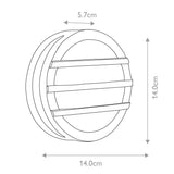 Graphite Elegance: Mtitan 3 Wall Ring Light