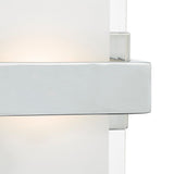 Apt Wall Washer Polished Chrome and White Glass LED