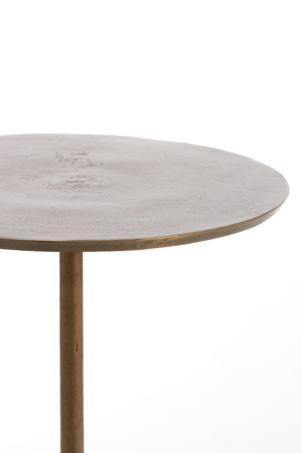 Antique Bronze Dimphy Round Side Table - 35x50 cm