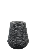 Stormy Elegance: Matt Black  Ø22x25 cm Beteza