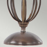 Handcrafted Aged Brass Scroll Table Lamp