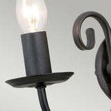 Handcrafted Elegance 2-Light Black Wall Sconce