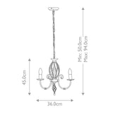 Timeless Black Steel Artisan Chandelier with Scroll Detailing