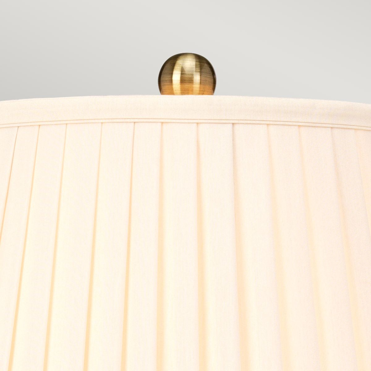 Elegant Arum Lily Porcelain Table Lamp with Pleated Shade