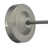 Arvin Industrial Wall Light Antique Chrome with Clear Glass Shade