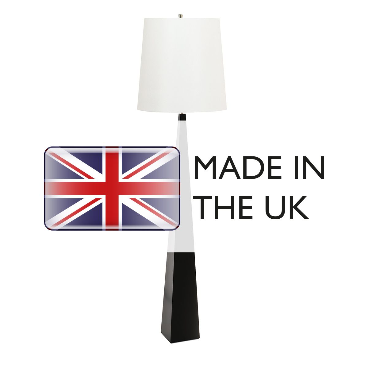Ascent 1 Light Floor Lamp - Black Black