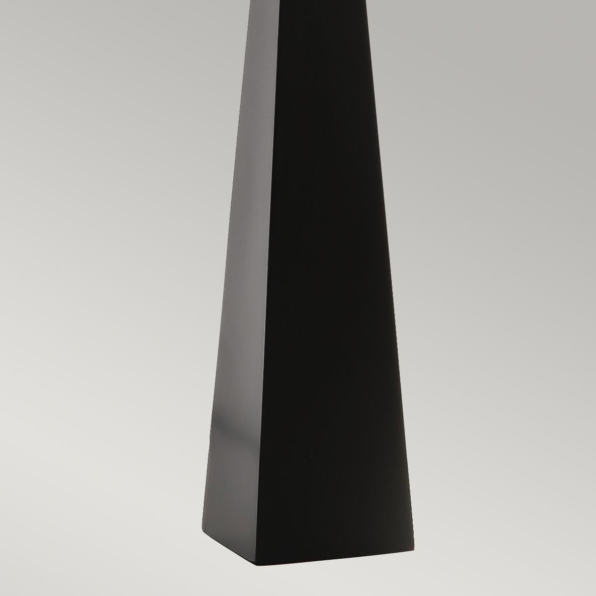 Sleek Ascent Black Table Lamp with Dark Grey Shade