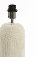 Ecru Ceramic Lamp Base Diego 14x43.5 cm