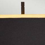 Elegant Atlas Brushed Brass Table Lamp with Marble Base and Black Shade